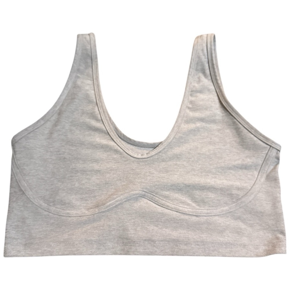 GUC - Beyond Yoga - Tan Heather Space Dye Sports Bra - Medium
